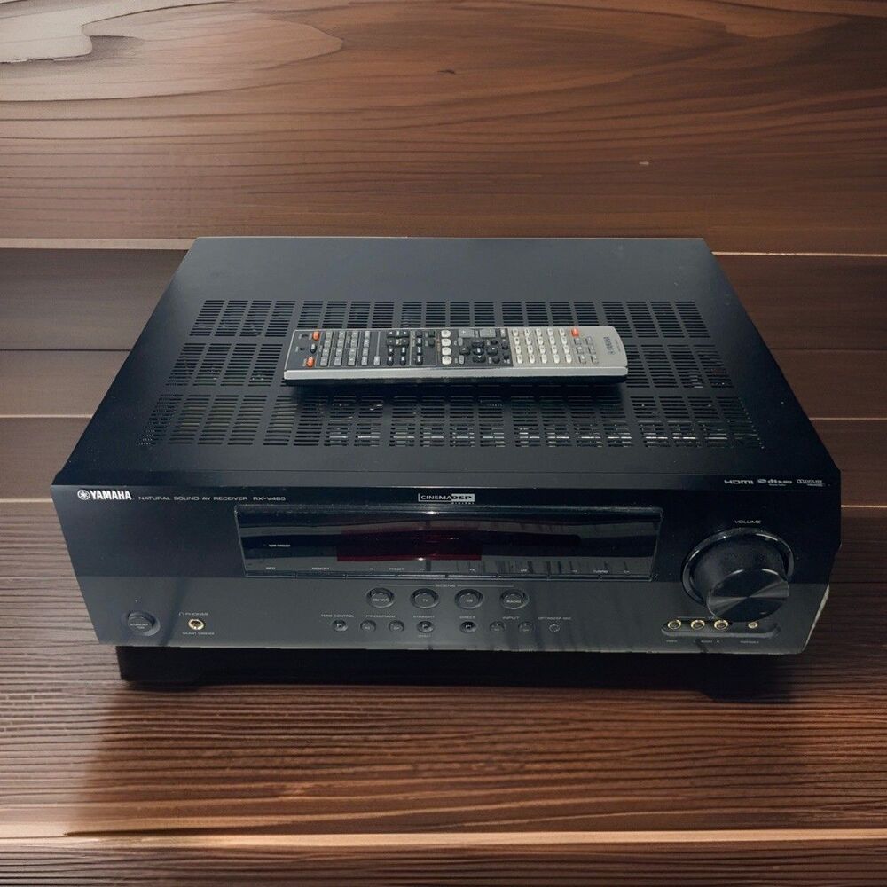 Yamaha RX-V465 5.1 Channel AV Receiver HDMI Dolby TrueHD bundle with RAV293 105